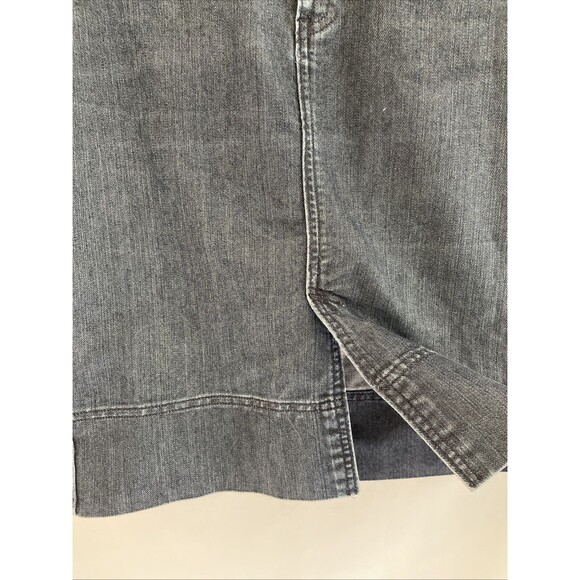 Cowgirl Horse Bit Front Slit Denim Blue Jean Skirt Rodeo Equestrian Y2K Sz 6 - Picture 4 of 7